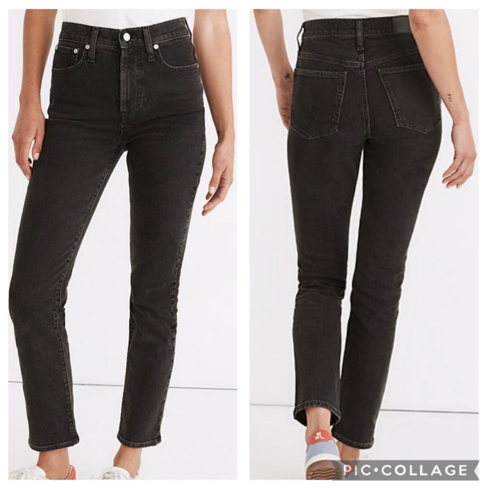 Madewell Petite The Perfect Vintage Lunar Wash High Rise Tapered Mom Jeans